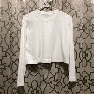Everlane Crew Crop Long-Sleeve Tee